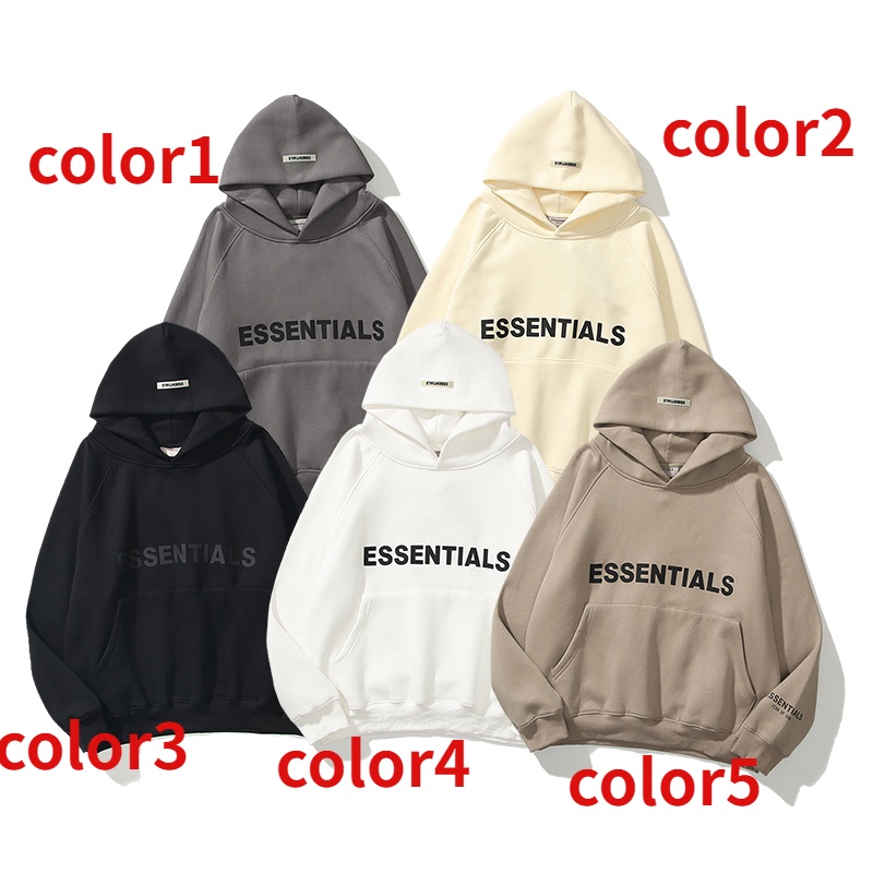 ESC1 Men's and women's three-dimensional letter printing loose plus fleece hoodie