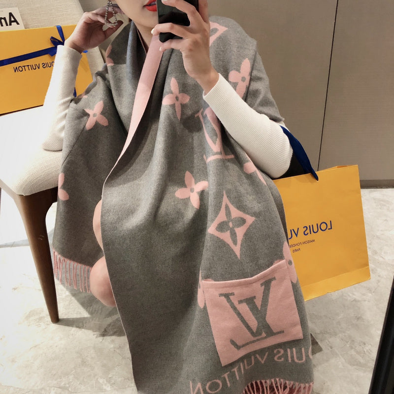 XLC19 cashmere blend 65-180CM Scarf Can choose box