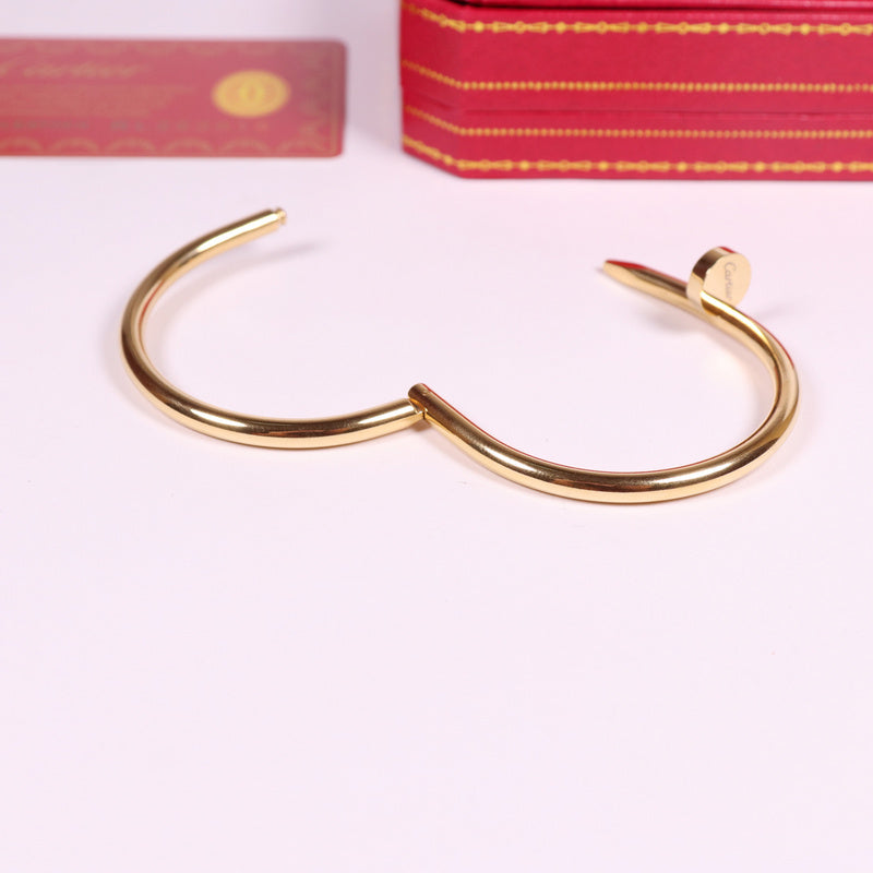 CAB12 bangle 316L steel with 18K gold plated women size or man size Jewelry