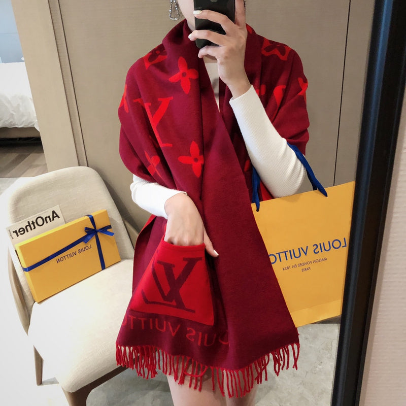 XLC19 cashmere blend 65-180CM Scarf Can choose box