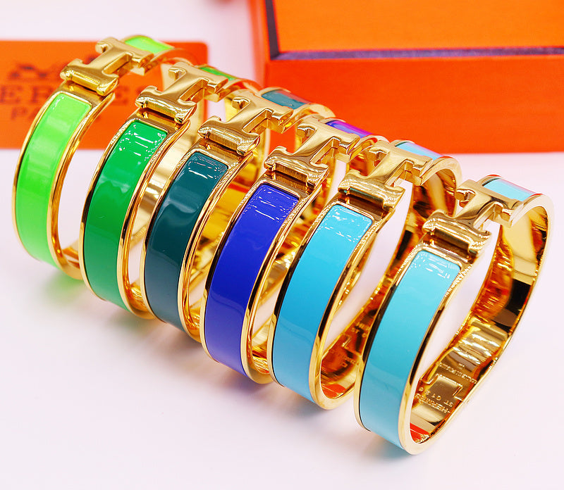 HB37 Bracelet 316L steel plating gold high quality bangles for women wonderful gift jewelry size 17