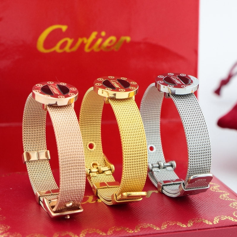 CAB4 Round letter belt buckle ladies bracelet Jewelry
