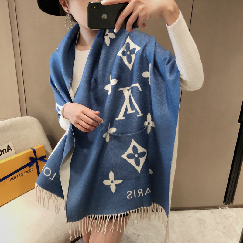 XLC19 cashmere blend 65-180CM Scarf Can choose box