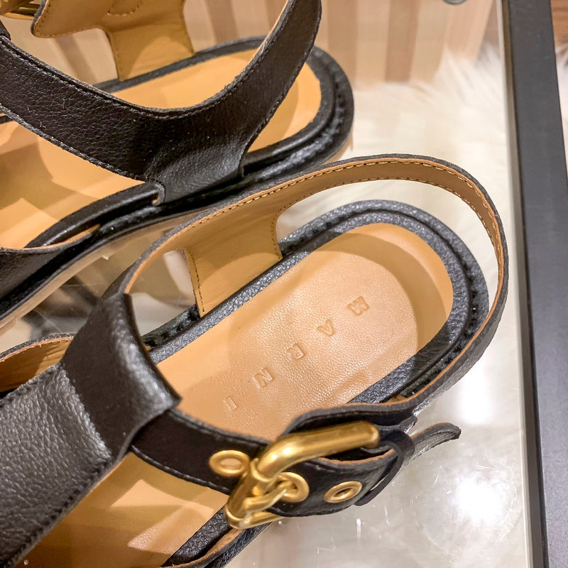 MJNS0 Women slipper Leather Shoes 35-40 with box