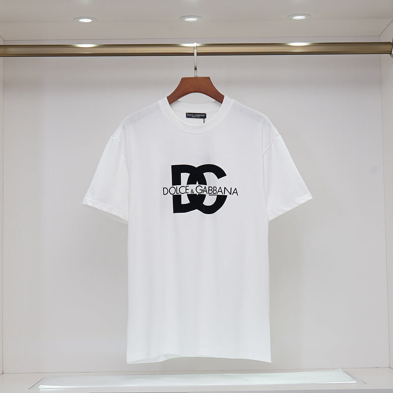 DGC01 New Men's and women's letter embroidery short-sleeved T-shirt clothing