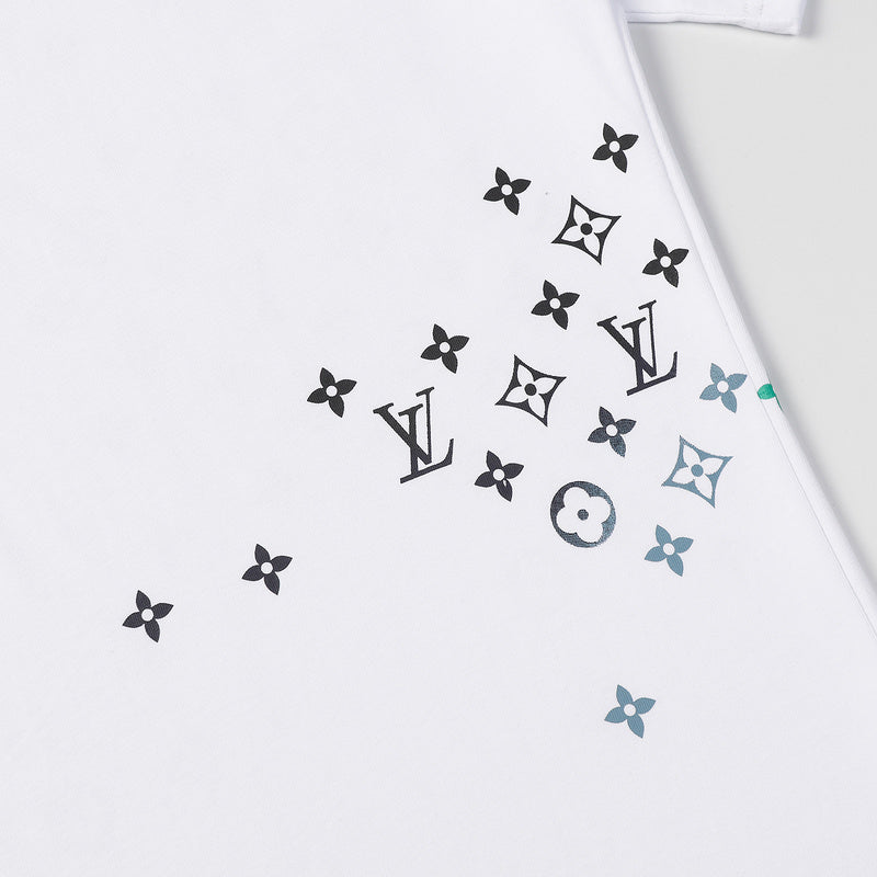LVC144 New Men's and women's letter embroidery short-sleeved T-shirt clothing