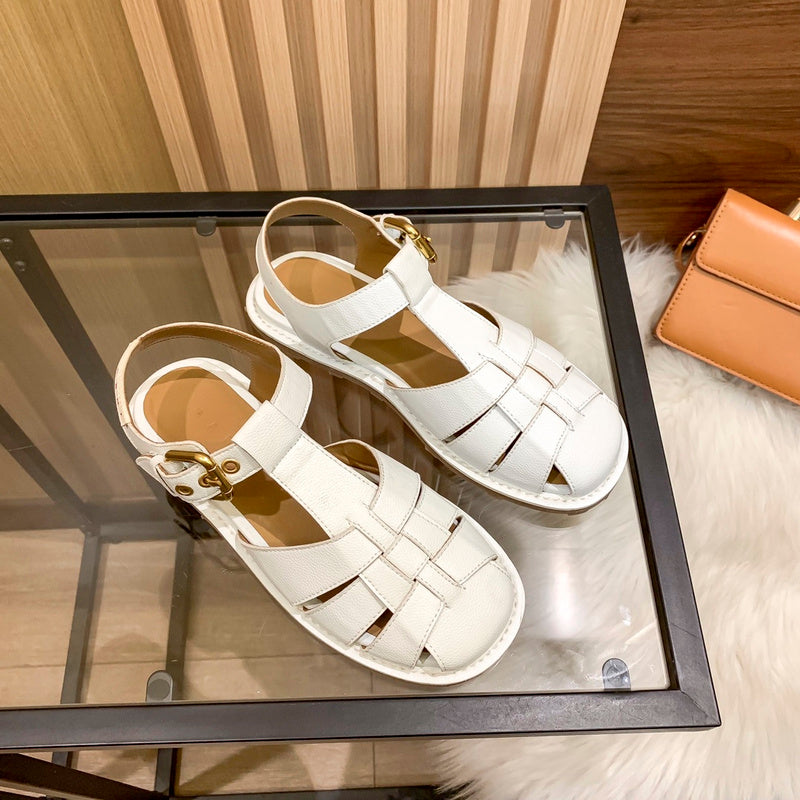 MJNS0 Women slipper Leather Shoes 35-40 with box
