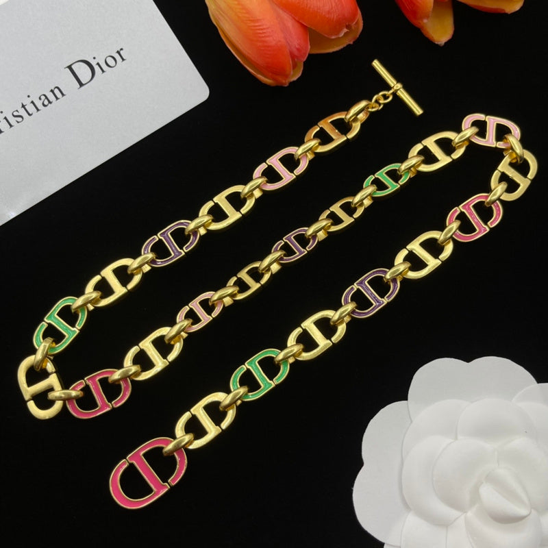 DN2 Necklace 316L steel plating gold Jewelry