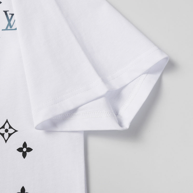 LVC144 New Men's and women's letter embroidery short-sleeved T-shirt clothing