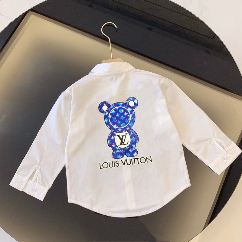 TLVC4 Boys and girls trendy White shirt