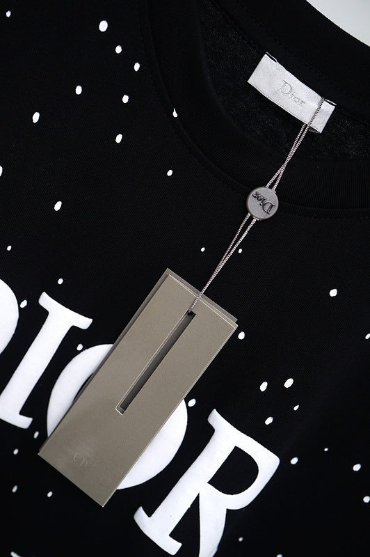 DIC08 New Men's and women's letter embroidery short-sleeved T-shirt clothing