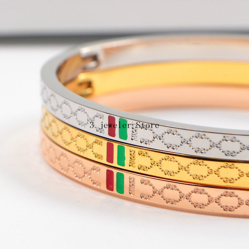 GB47 316L steel and crystal with 18K gold plated Jewelry