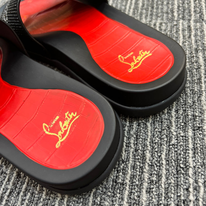 YCL10 Leather Man slippers shoes High quality with box