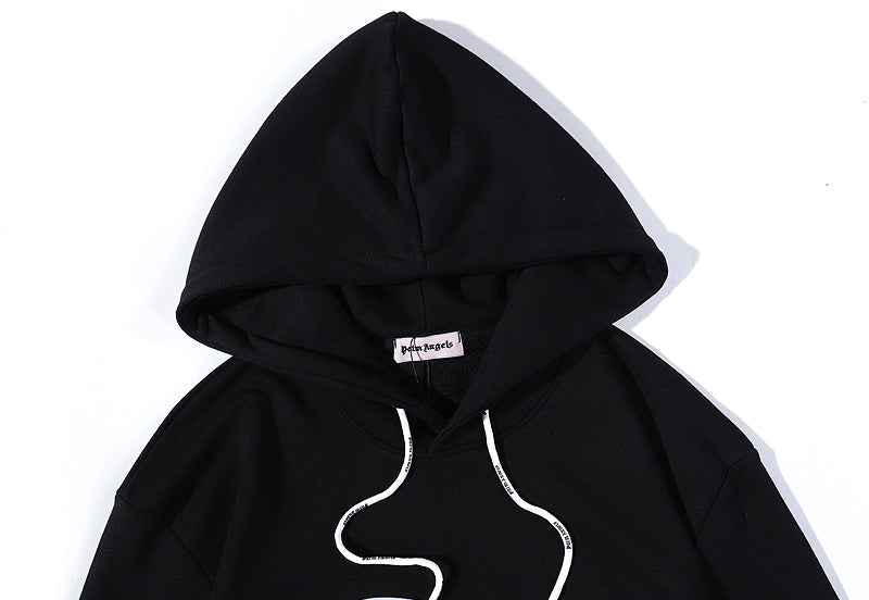 MYC2 Men's and women's palm angel grey towel embroidered broken head teddy bear hooded sweater
