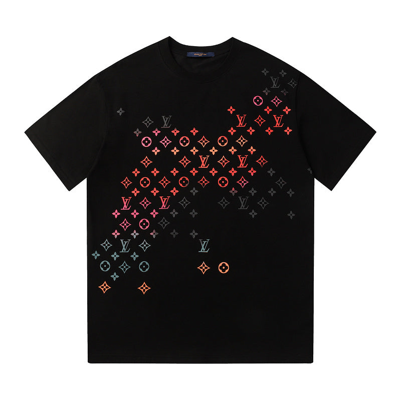 LVC144 New Men's and women's letter embroidery short-sleeved T-shirt clothing
