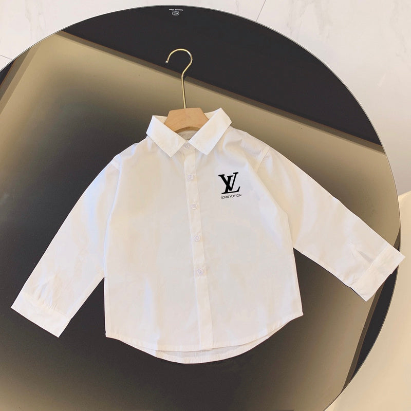TLVC4 Boys and girls trendy White shirt
