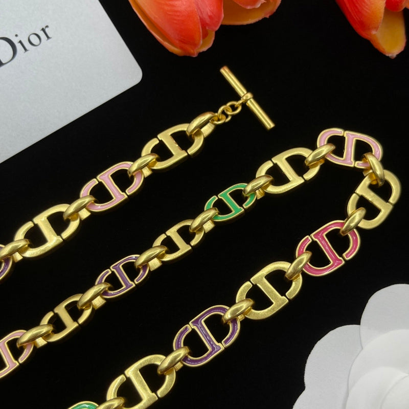 DN2 Necklace 316L steel plating gold Jewelry