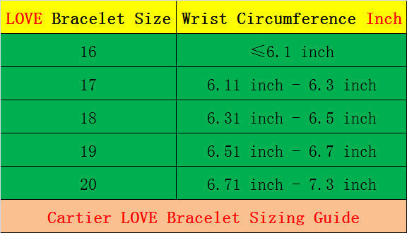 CAB15 brand bangle LOVE bracelet screw bracelet with screwdriver The most classic bangle 316L steel 18K gold plated Jewelry 15-22cm