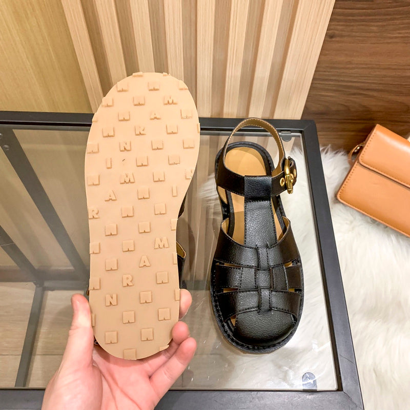 MJNS0 Women slipper Leather Shoes 35-40 with box