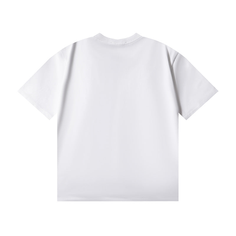 GUC026 New Men's and women's letter embroidery short-sleeved T-shirt