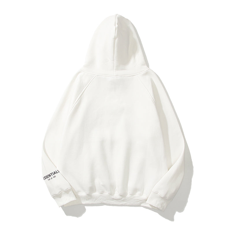 ESC1 Men's and women's three-dimensional letter printing loose plus fleece hoodie