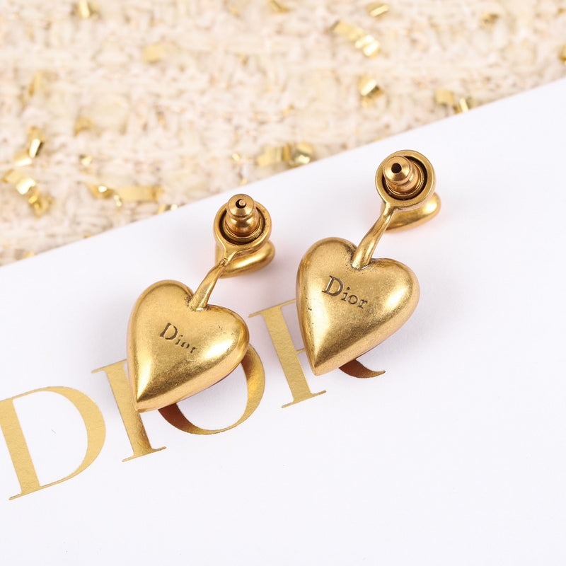 DE129 Classic ladies love pattern stud earrings Jewelry