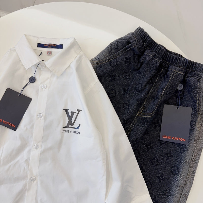 TLVC2 Boys and girls trendy White shirt