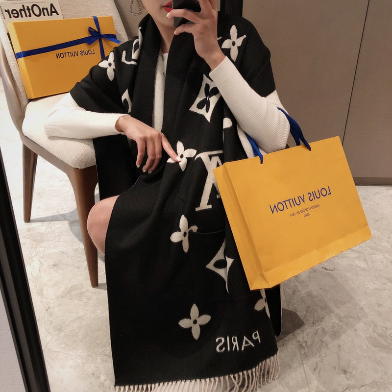 XLC19 cashmere blend 65-180CM Scarf Can choose box