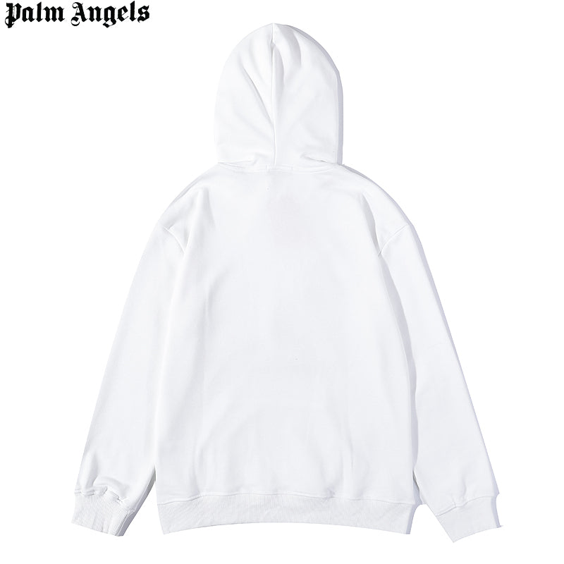 MYC2 Men's and women's palm angel grey towel embroidered broken head teddy bear hooded sweater