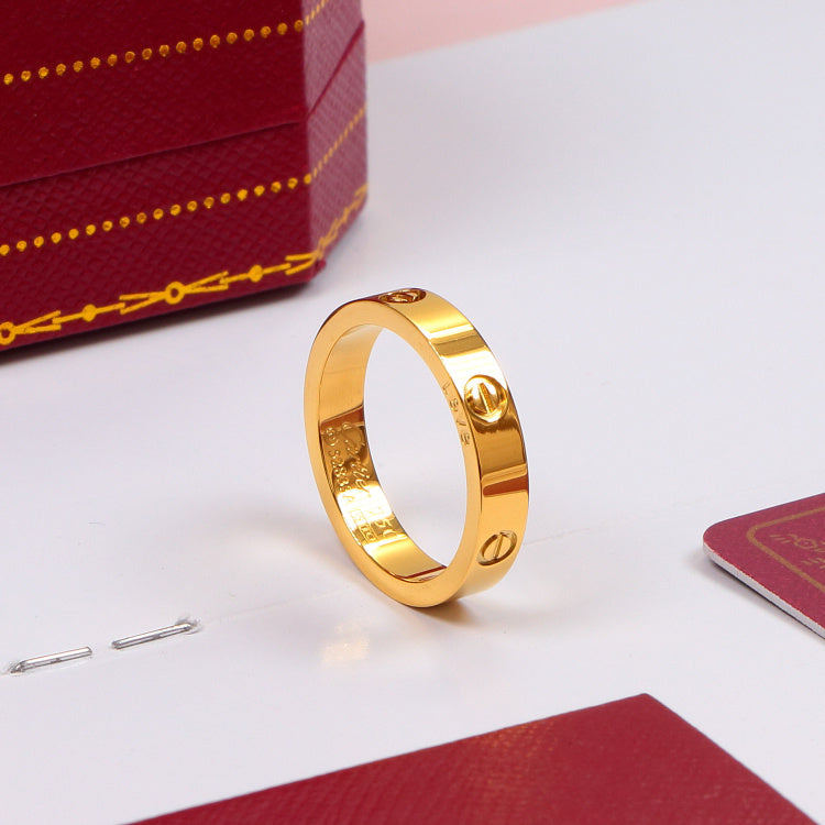 CAR7 Classic LOVE ring 4mm for lovers ring Jewelry