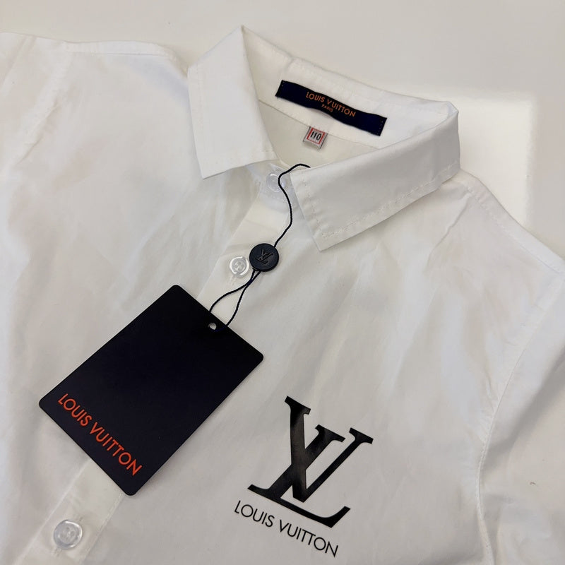 TLVC2 Boys and girls trendy White shirt