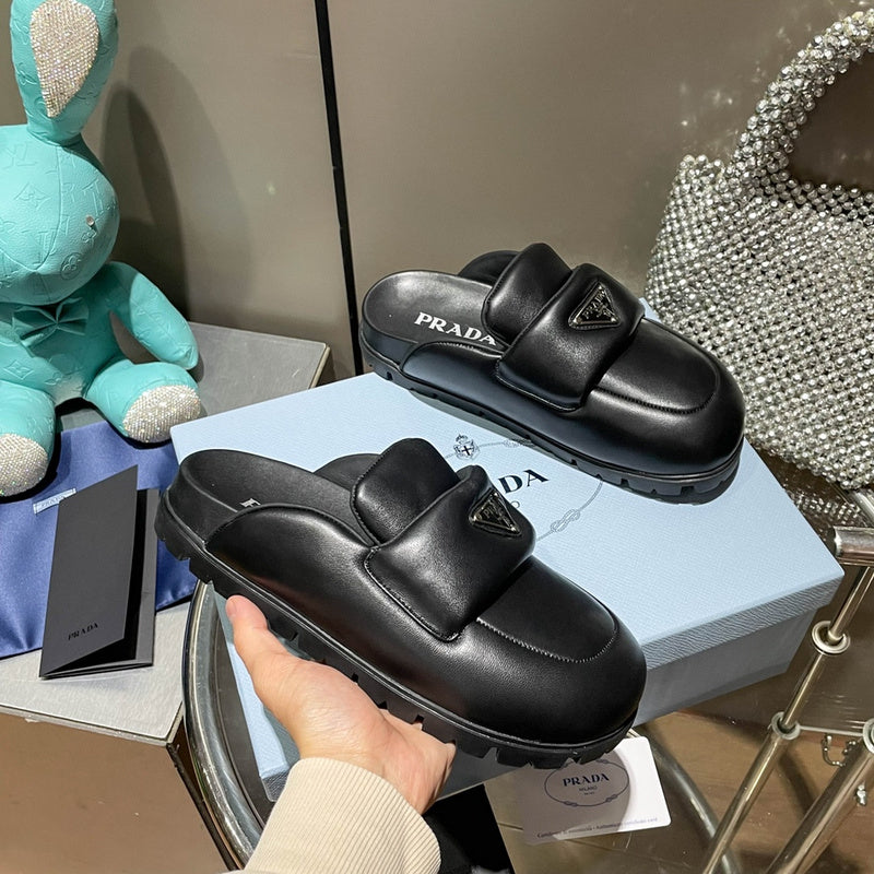 MJPS3 Leather Women Slippers 35-41 shoes With box