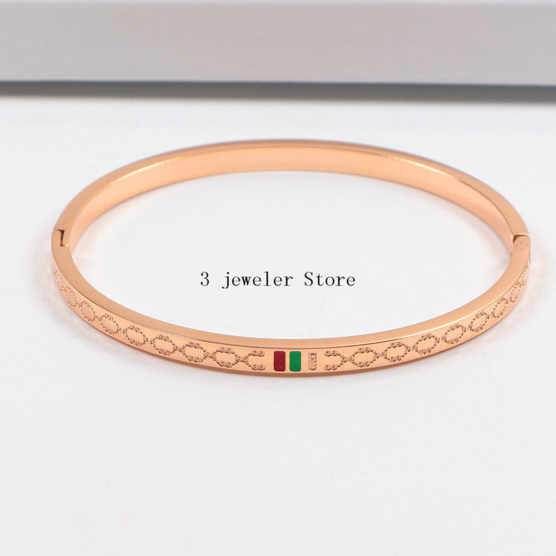 GB47 316L steel and crystal with 18K gold plated Jewelry