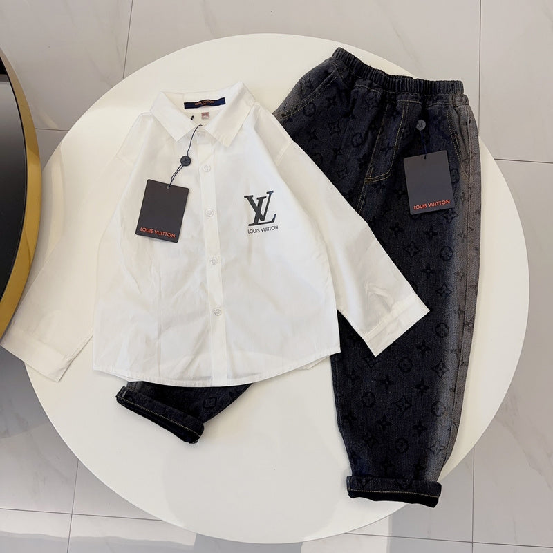 TLVC2 Boys and girls trendy White shirt