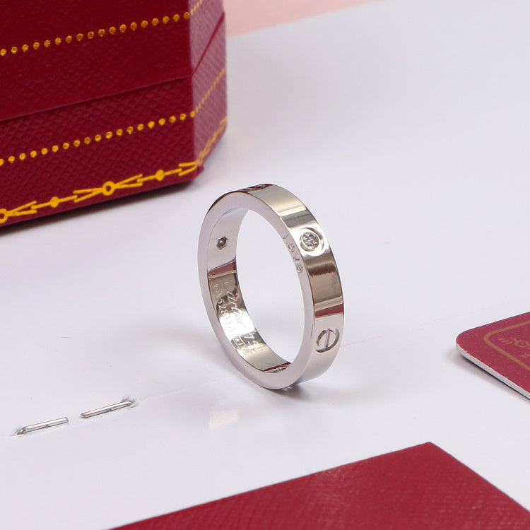 CAR7 Classic LOVE ring 4mm for lovers ring Jewelry