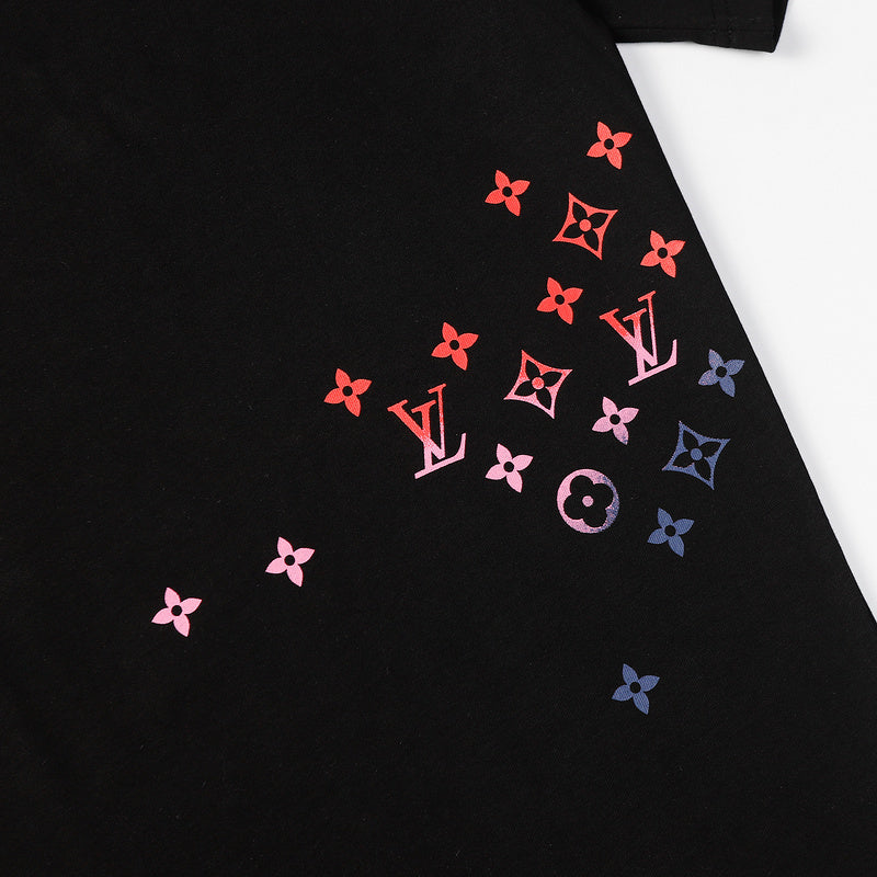 LVC144 New Men's and women's letter embroidery short-sleeved T-shirt clothing
