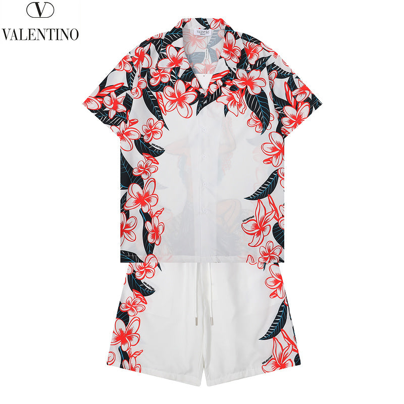 VAC1 2 New Fashion Summer Suit Short Sleeve Shirt Shorts