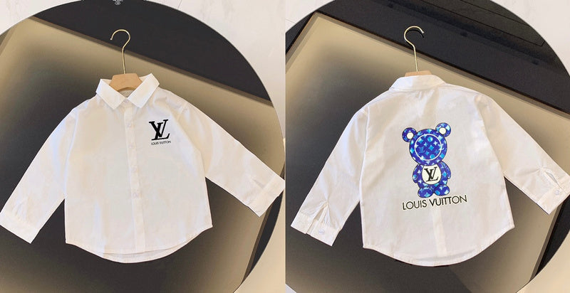 TLVC4 Boys and girls trendy White shirt