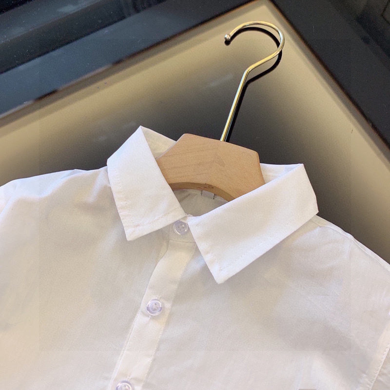 TLVC4 Boys and girls trendy White shirt