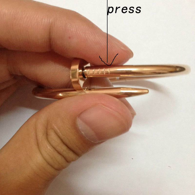 CAB12 bangle 316L steel with 18K gold plated women size or man size Jewelry