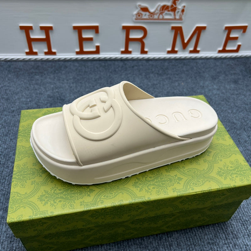 YGS02 Women Leather Slippers 35-41 Shoes with Box