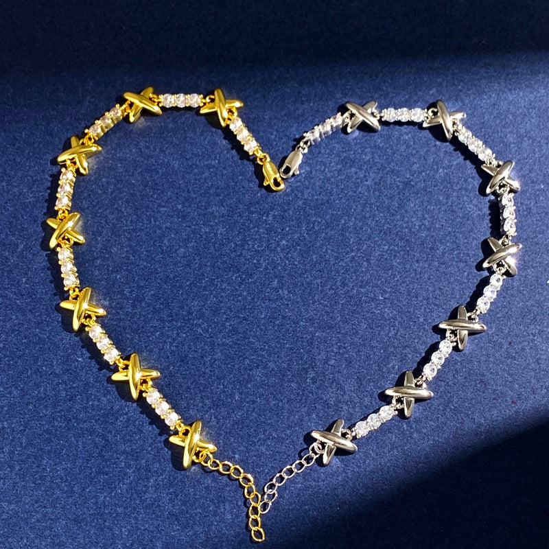 TB79 New Bracelet Brass Material Gold Plated Jewelry 18.5cm+3cm Jewelry
