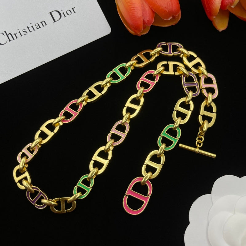 DN2 Necklace 316L steel plating gold Jewelry