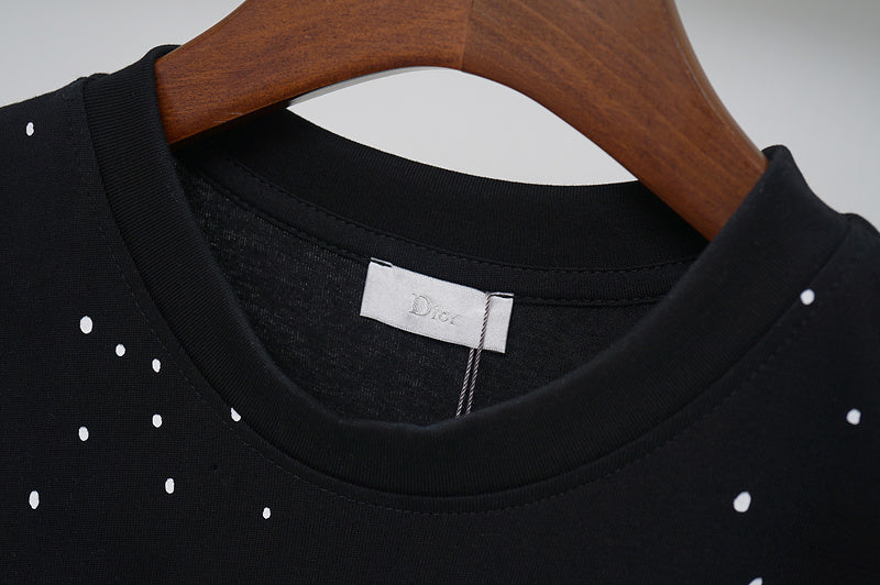 DIC08 New Men's and women's letter embroidery short-sleeved T-shirt clothing