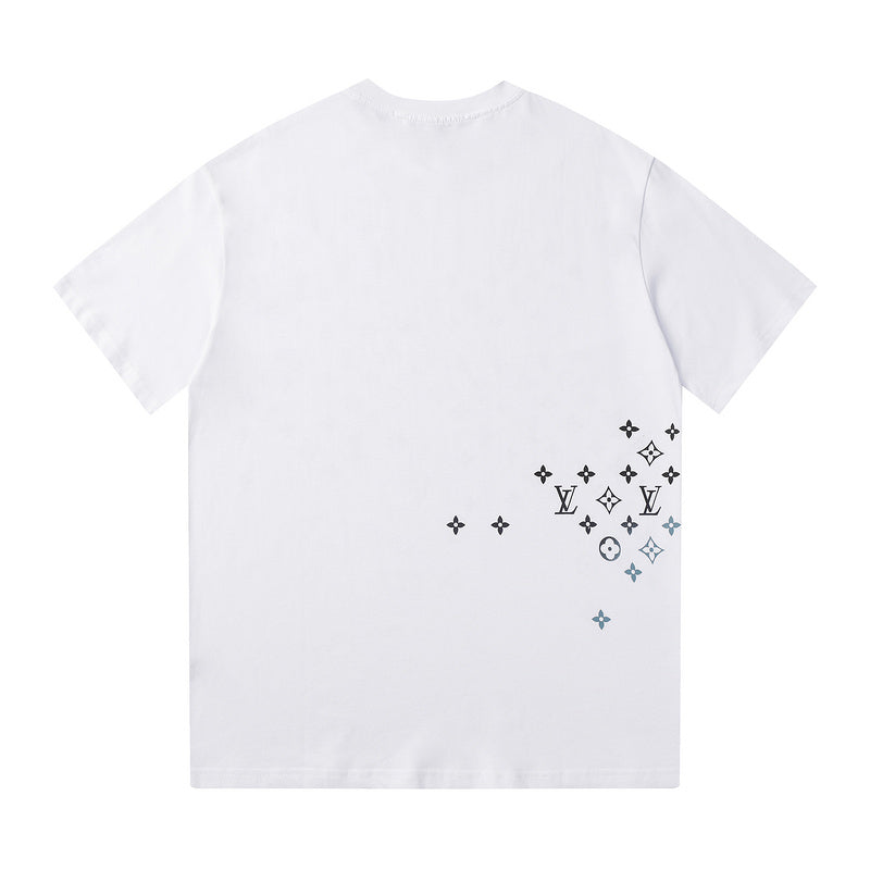 LVC144 New Men's and women's letter embroidery short-sleeved T-shirt clothing