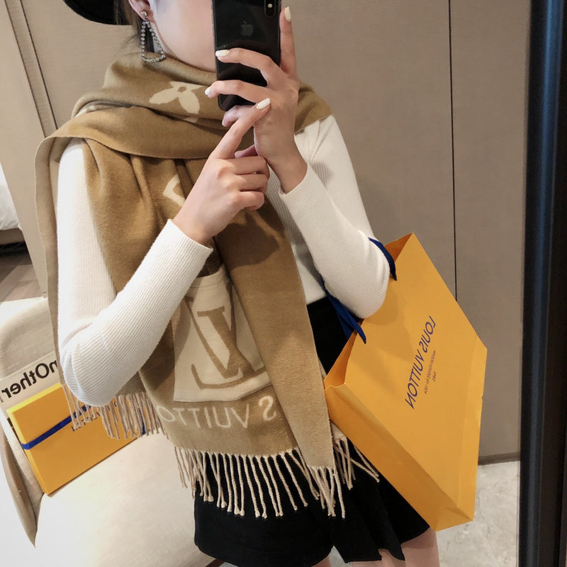 XLC19 cashmere blend 65-180CM Scarf Can choose box