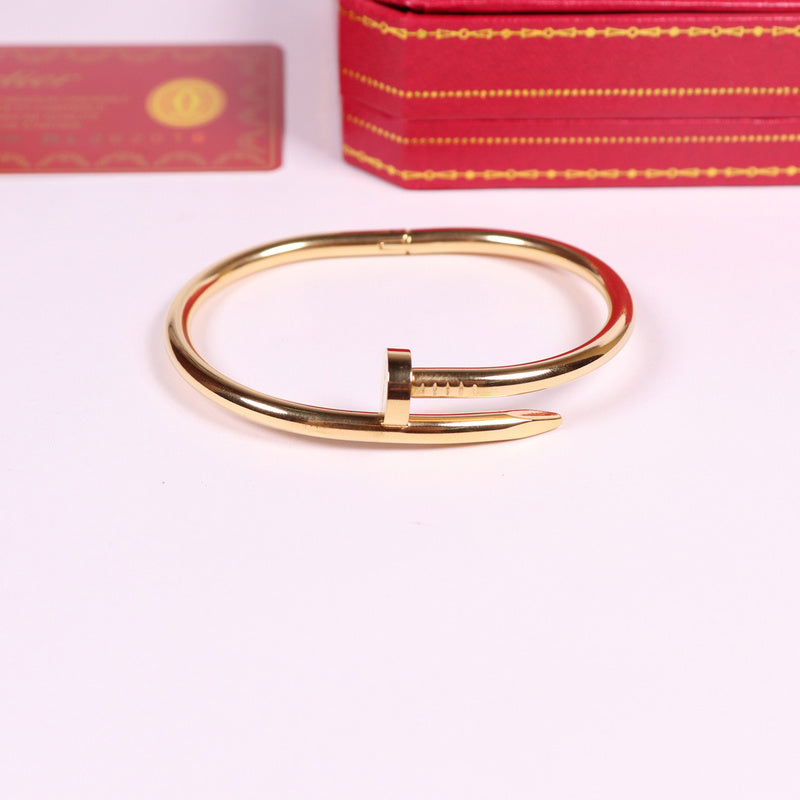 CAB12 bangle 316L steel with 18K gold plated women size or man size Jewelry