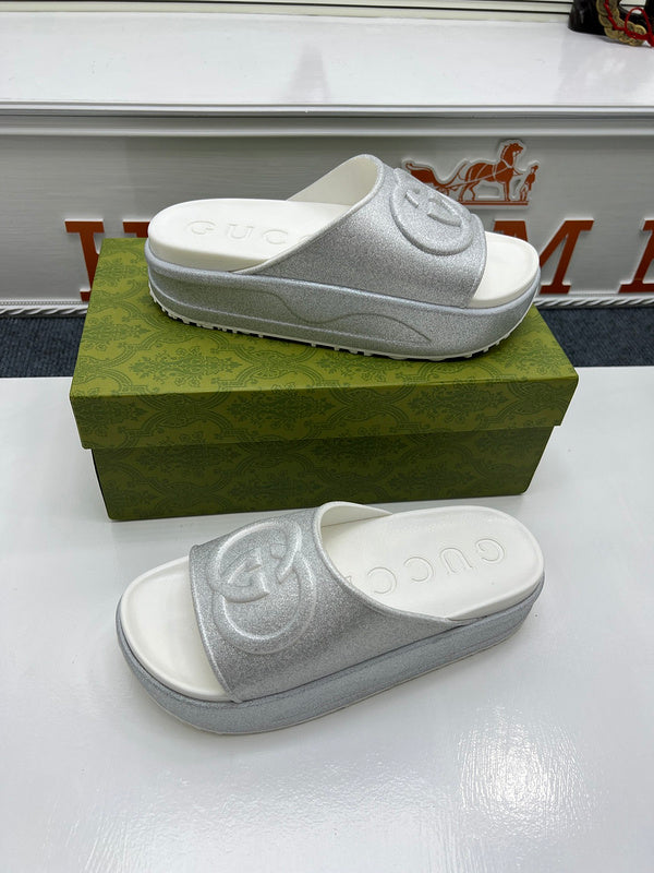 YGS0 Women Leather Slippers 35-41 Shoes with Box