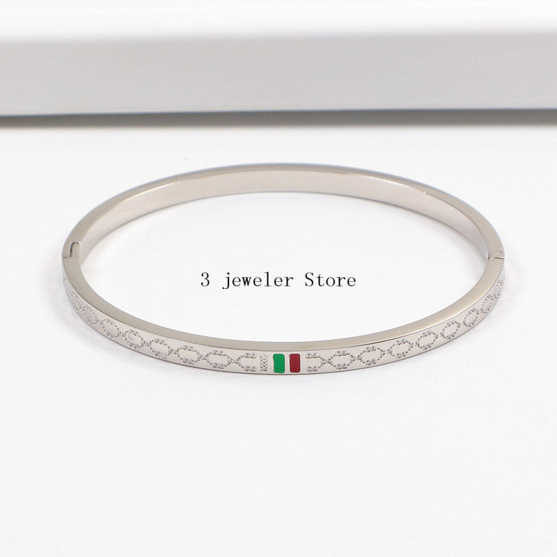GB47 316L steel and crystal with 18K gold plated Jewelry