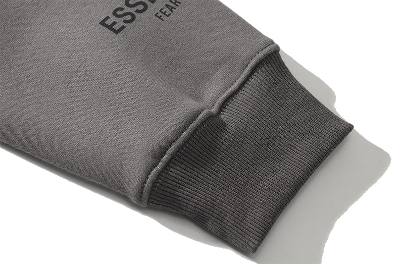 ESC1 Men's and women's three-dimensional letter printing loose plus fleece hoodie